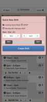 ShiftApp mobile screenshot