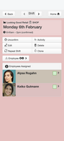 ShiftApp mobile screenshot
