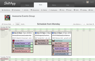 ShiftApp screenshot