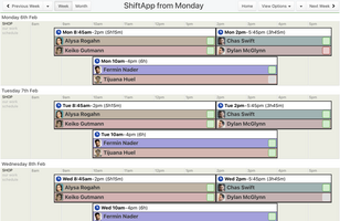 ShiftApp screenshot