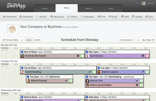 ShiftApp screenshot