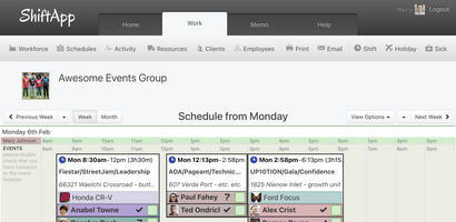 ShiftApp screenshot