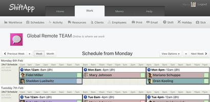 ShiftApp screenshot