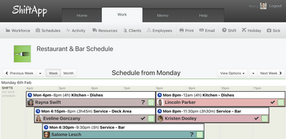 ShiftApp screenshot
