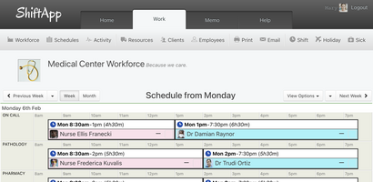 ShiftApp screenshot