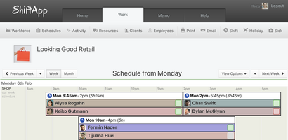 ShiftApp screenshot