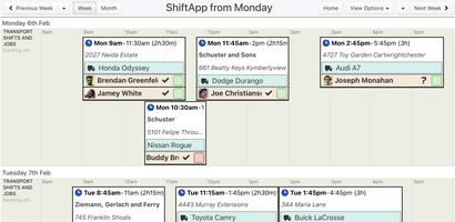 ShiftApp screenshot