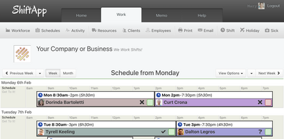 ShiftApp screenshot