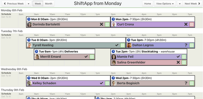 ShiftApp screenshot