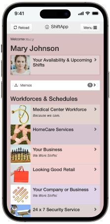 Schedule Moile App Work Schedule Mobile App