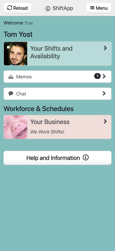 The ShiftApp mobile app