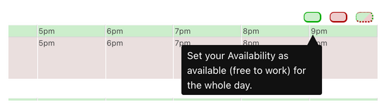 Marking availability